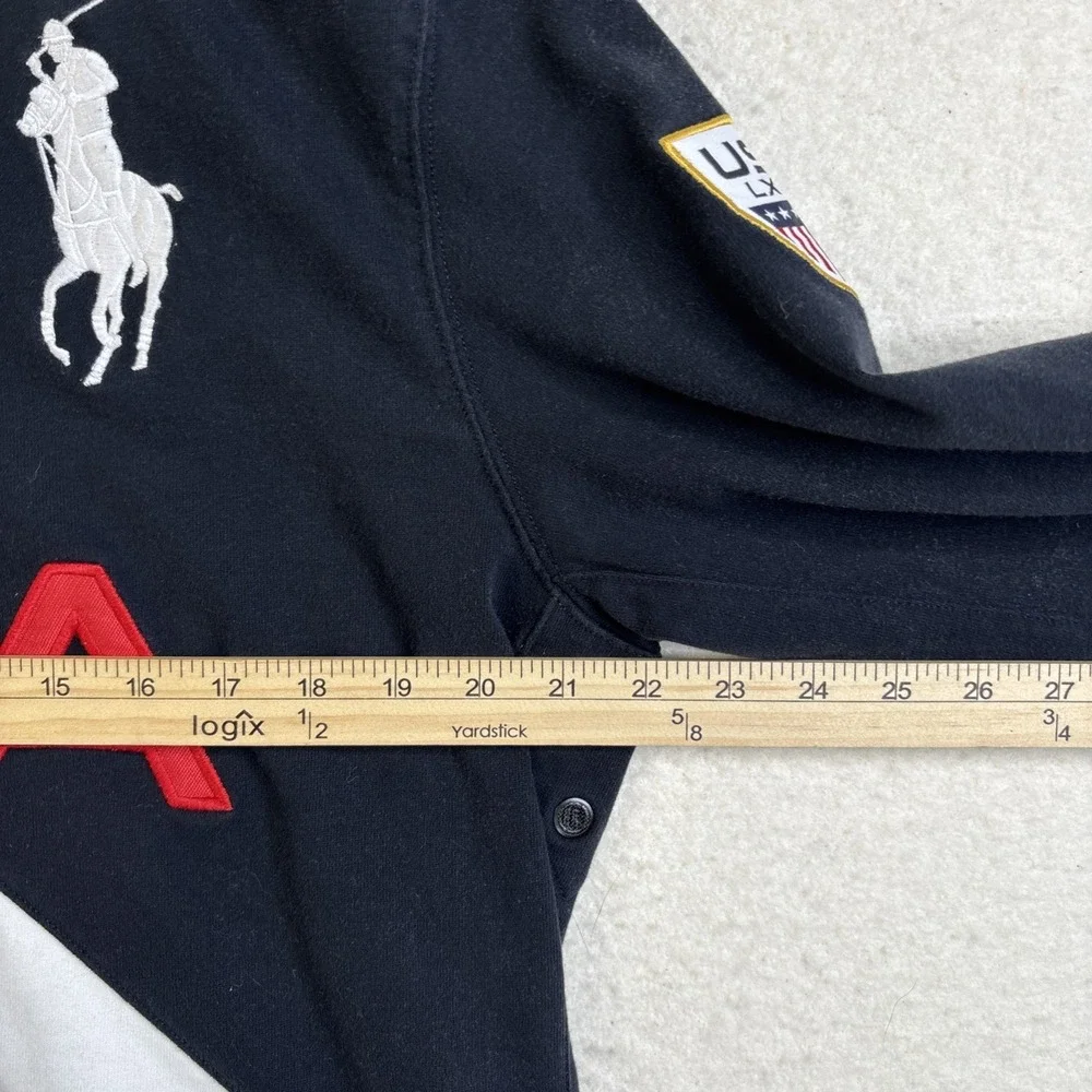 Polo Ralph Lauren USA LXVII Big Pony Long Sleeve Rugby Polo Shirt 3 Custom Fit L